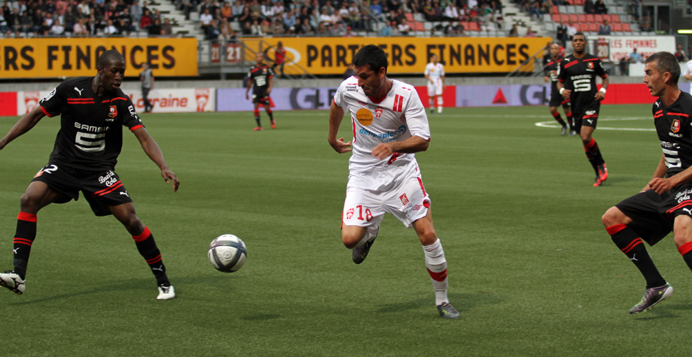 L&rsquo;expulsion d&rsquo;Alfred N&rsquo;Diaye en tout d&eacute;but de match a consid&eacute;rablement p&eacute;nalis&eacute; une &eacute;quipe nanc&eacute;ienne pourtant tr&egrave;s volontaire.&nbsp;